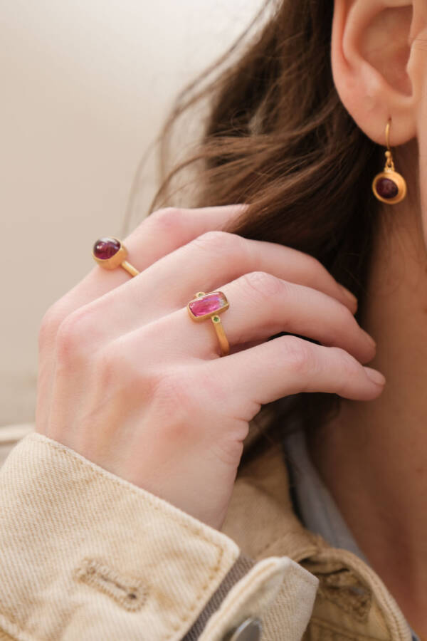 JELLY BONBON PINK CUSHION RING - Image 3