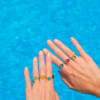 JELLYBONBON TOI ET MOI BLUE PINK TOURMALINE RING - Image 3