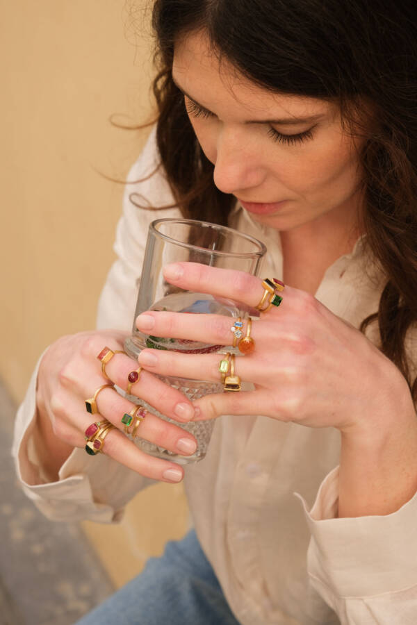 LOVE BICOLOR TOURMALINE RING - Image 3