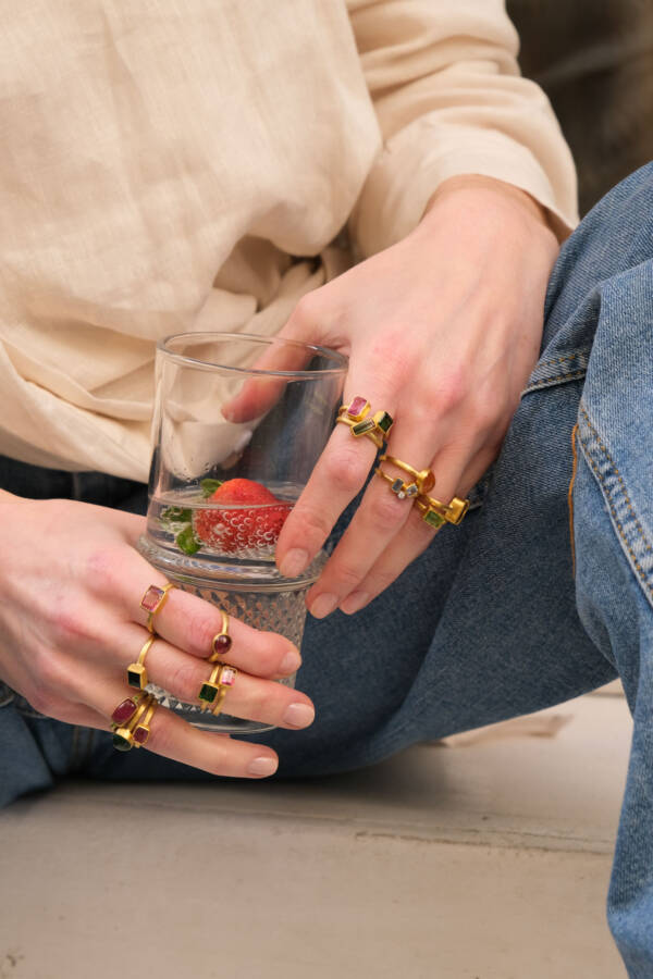 LOVE PINK TOURMALINE RING - Image 4