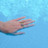 LOVE PERIDOT RING W/3 DIA - Image 3
