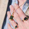 GREEN TOURMALINE LOVE RING - Image 3