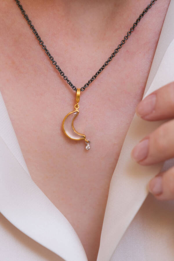 MOONDANCE  CRESCENT  PENDANT - Image 2