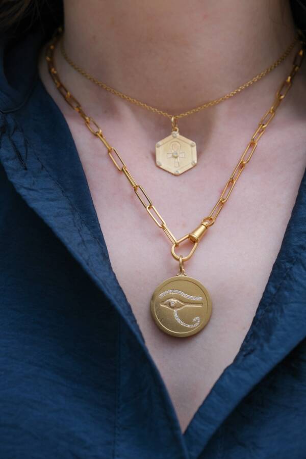 ANKH MEDALLION WITH DIAMONDS - Image 2
