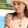 OLYA  LABRADORITE EARRINGS - Image 2