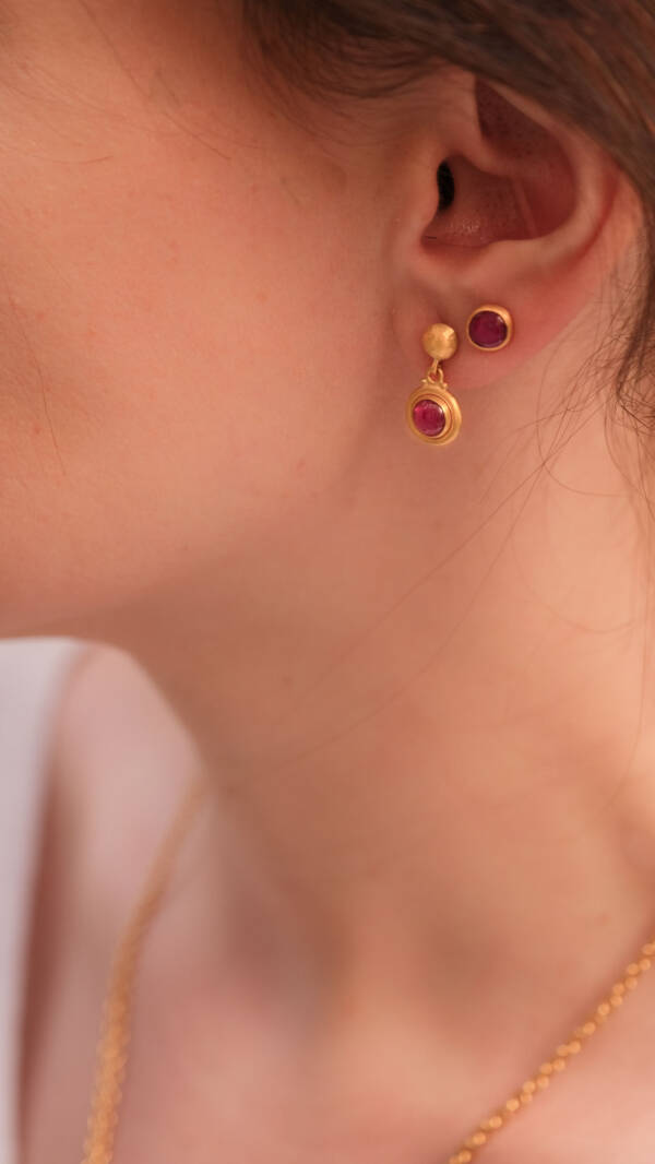SLOANE GREENLAND RUBY  EARRINGS - Image 2