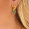 MINI SLOANE EMERALD STUDS - Image 4