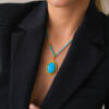 SLOANE OVAL TURQUOISE PENDANT - Image 4