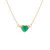SLOANE LOVE NECK (LG 9MM HEART EMERALD)