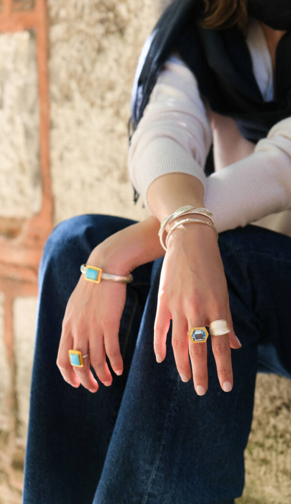 STONE OPEN BRACELET - Image 3