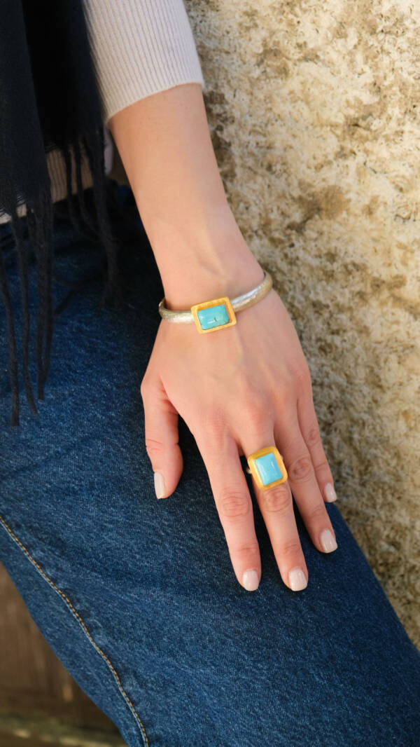 STONE OPEN BRACELET - Image 2