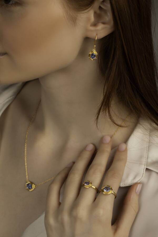 SUN CORNFLOWER BLUE SAPPHIRE RING - Image 3