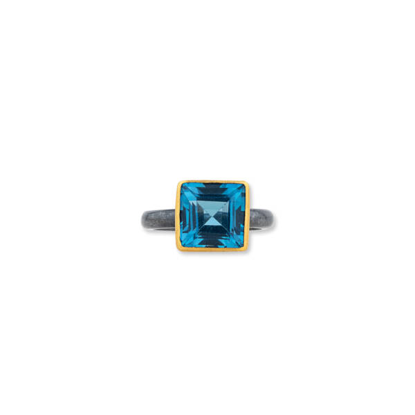 THAMES LONDON BLUE TOPAZ RING - Image 2