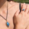 THAMES LONDON BLUE TOPAZ RING - Image 3