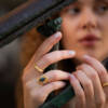 THAMES LONDON BLUE TOPAZ RING W/DIAMOND - Image 3