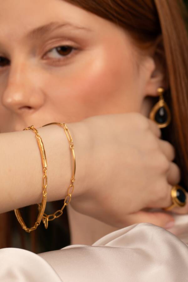 TWIGA HANDMADE 22K 7.5" CHAIN BRACELET - Image 3