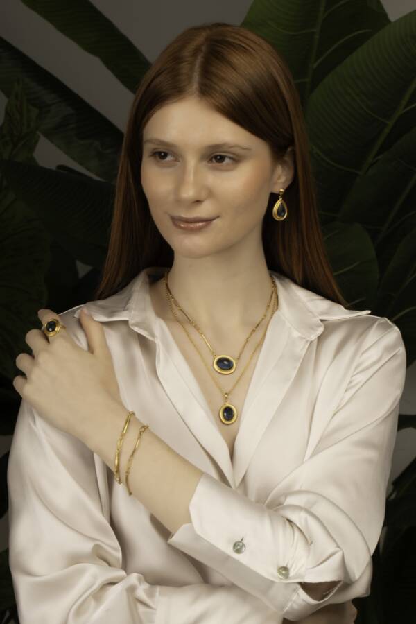 TWIGA HANDMADE 22K 7.5" CHAIN BRACELET - Image 2