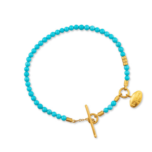SARAH 7" BRACELET WITH KNOTS EVERY 10 BEADS