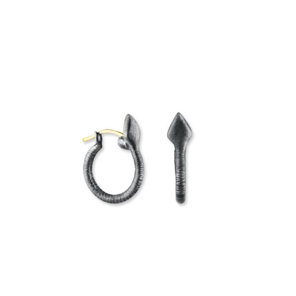SNAKE HOOP EARRINGS