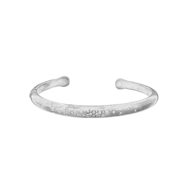 BOOGIE LINE SILVER BRACELET W/DIA
