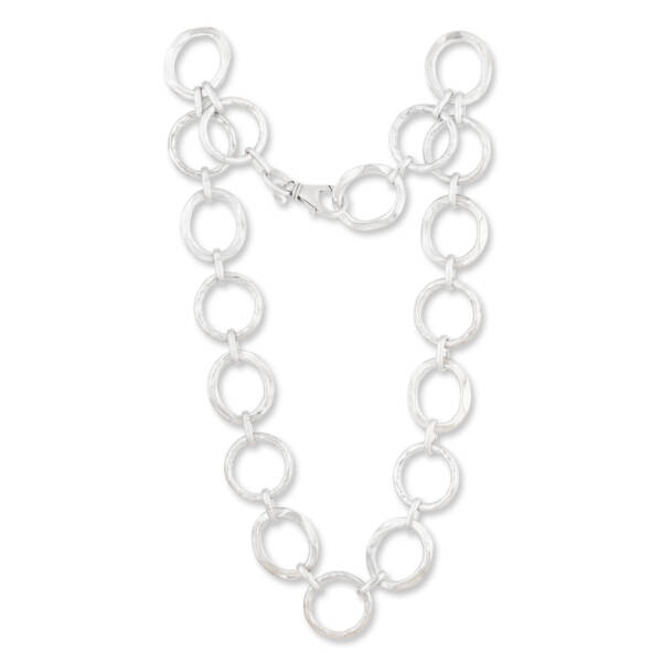 BUBBLE  PLAY SILVER NECKLACE