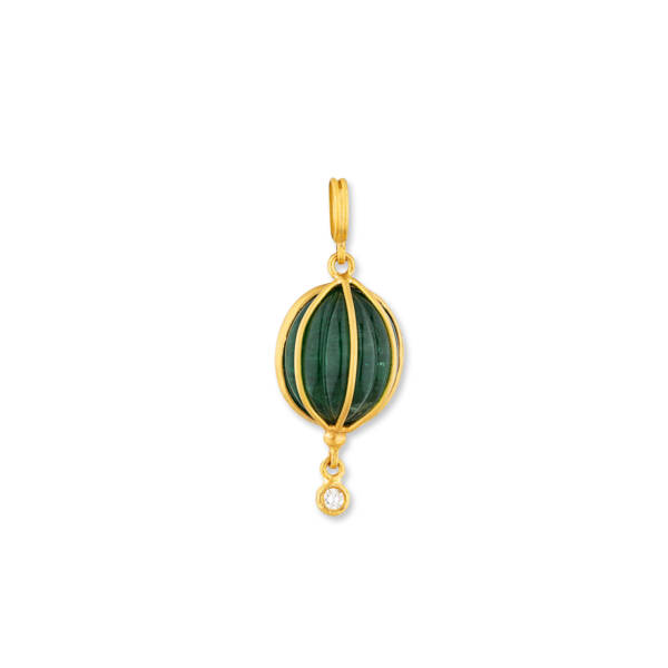 CAGED EMERALD PENDANT