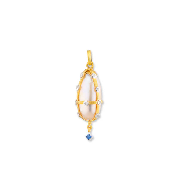 CAGED PEARL PENDANT