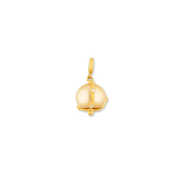 CAGED GOLDEN SOUTH SEA PEARL PENDANT