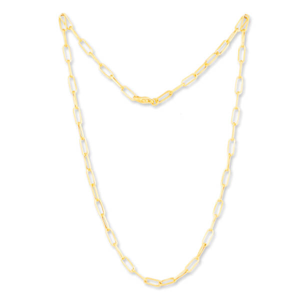 NO CHARM CATCHER-CLIPSKI 18" CLIP CHAIN 18K