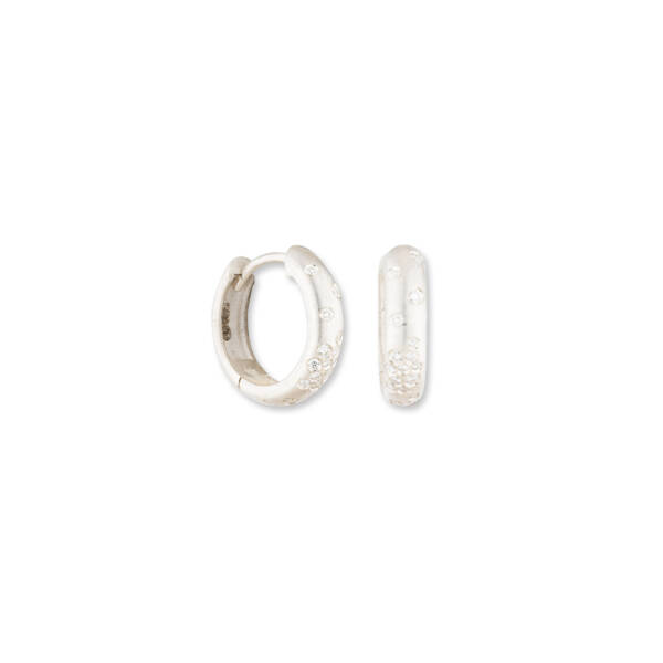 DIANA SEMI- CHUNKY HOOPS W/DIA