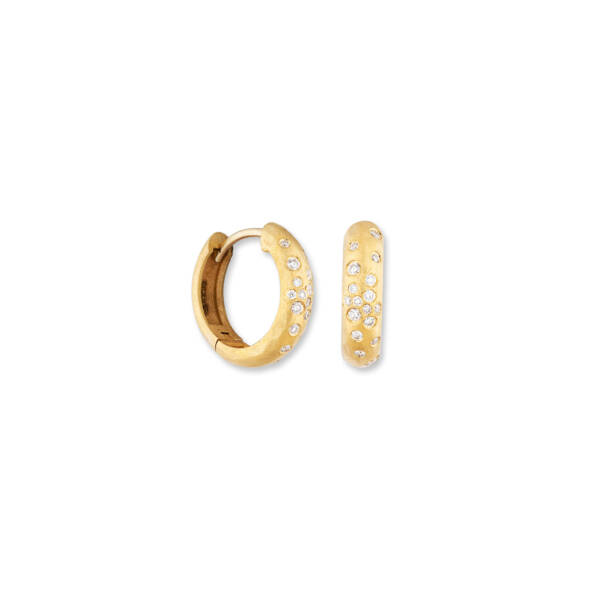 DIANA SEMI CHUNKY HUGGIES, DIAMONDS