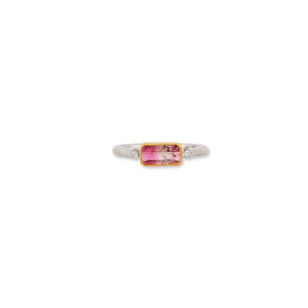 LOVE WATERMELON TOURMALINE RING - Image 2