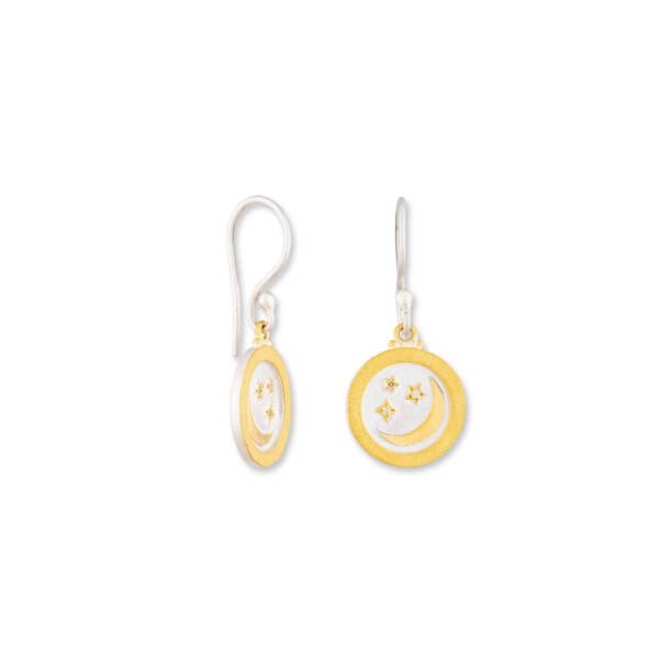 MEDALLION DANGLE EARRINGS