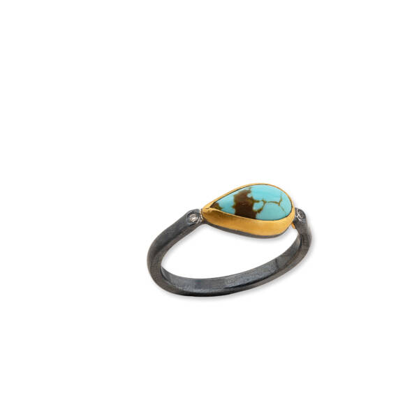 MY WORLD PEAR SHAPE KINGMAN TQ RING