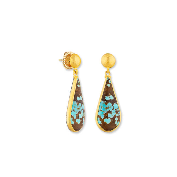 NATURE NEVADA #8 TURQUOISE EARRINGS