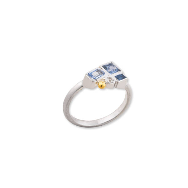 PRISMIC CLUSTER RING, BLUES