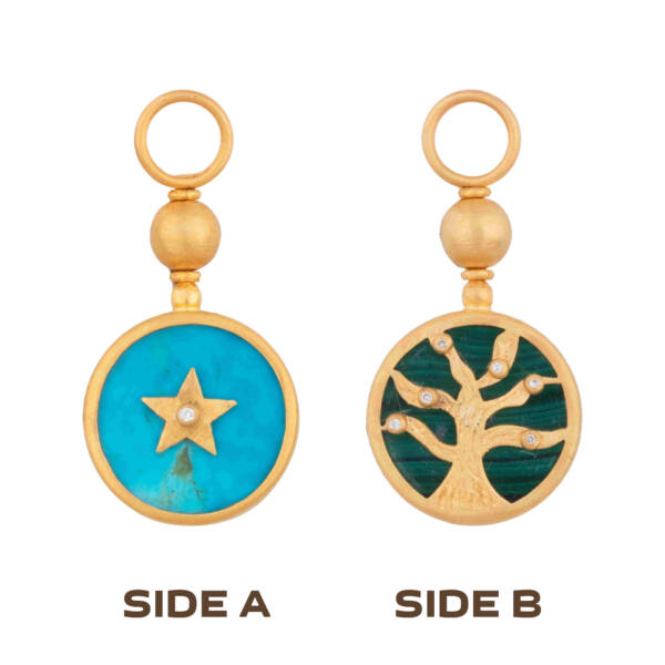 REVERSE EARTH&SKY ROTATING  PENDANT