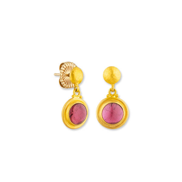 PRETTY PINK TOURMALINE EARRINGS