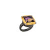 SQUARE DANCE FACETED AMETRINE RING