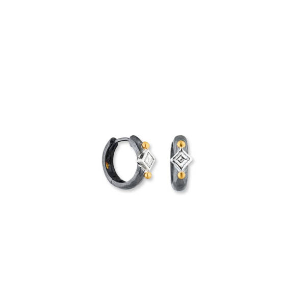 STOCKHOLM SQUARE SEMI-CHUNKY HOOPS W/DIA