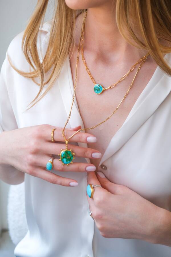CERNIER KINGMAN TURQUOISE RING - Image 3