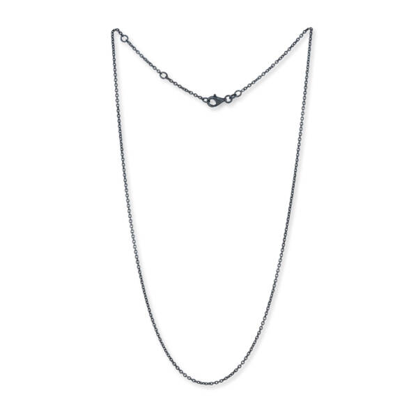 OXIDIZED SILVER CHAIN 22"
