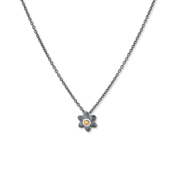 LOTUS PENDANT W/DIA (M)