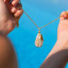 LYDIA REVERSIBLE PEARL PENDANT - Image 2