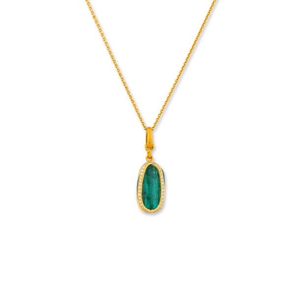 CAGED EMERALD PENDANT