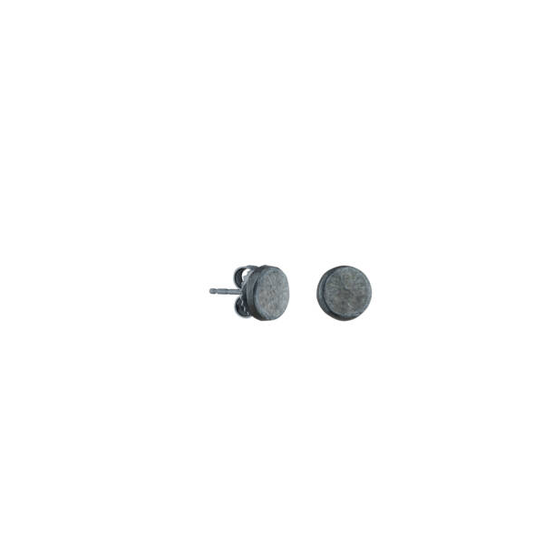 DORA 5MM OXIDIZED SILVER STUDS