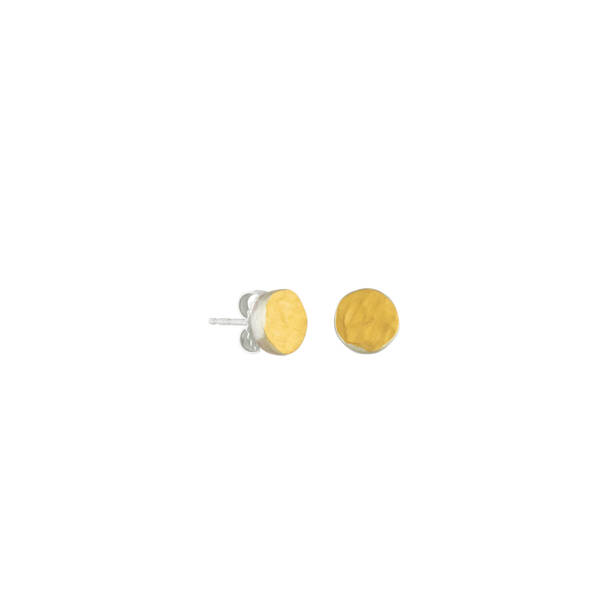 DORA 5MM 24K FUSED GOLD STUDS