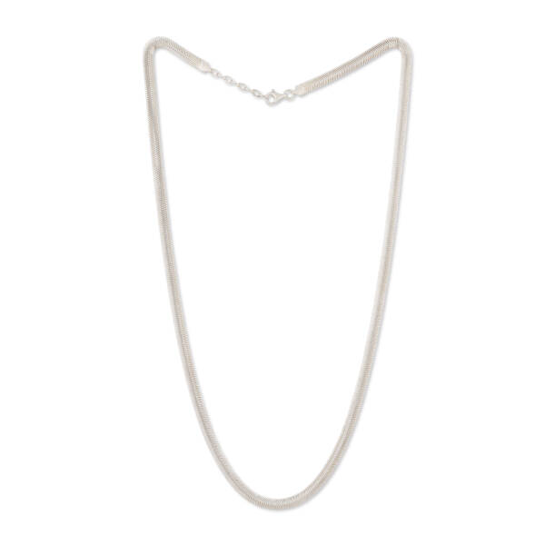 HERRINGBONE STERLING SILVER 28.5" CHAIN