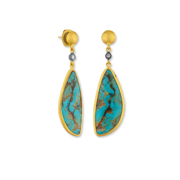 MY WORLD KINGMAN TURQUOISE EARRINGS
