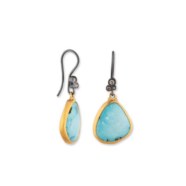 MY WORLD LAGOON TQ EARRINGS